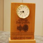 Wood Clock Engraved