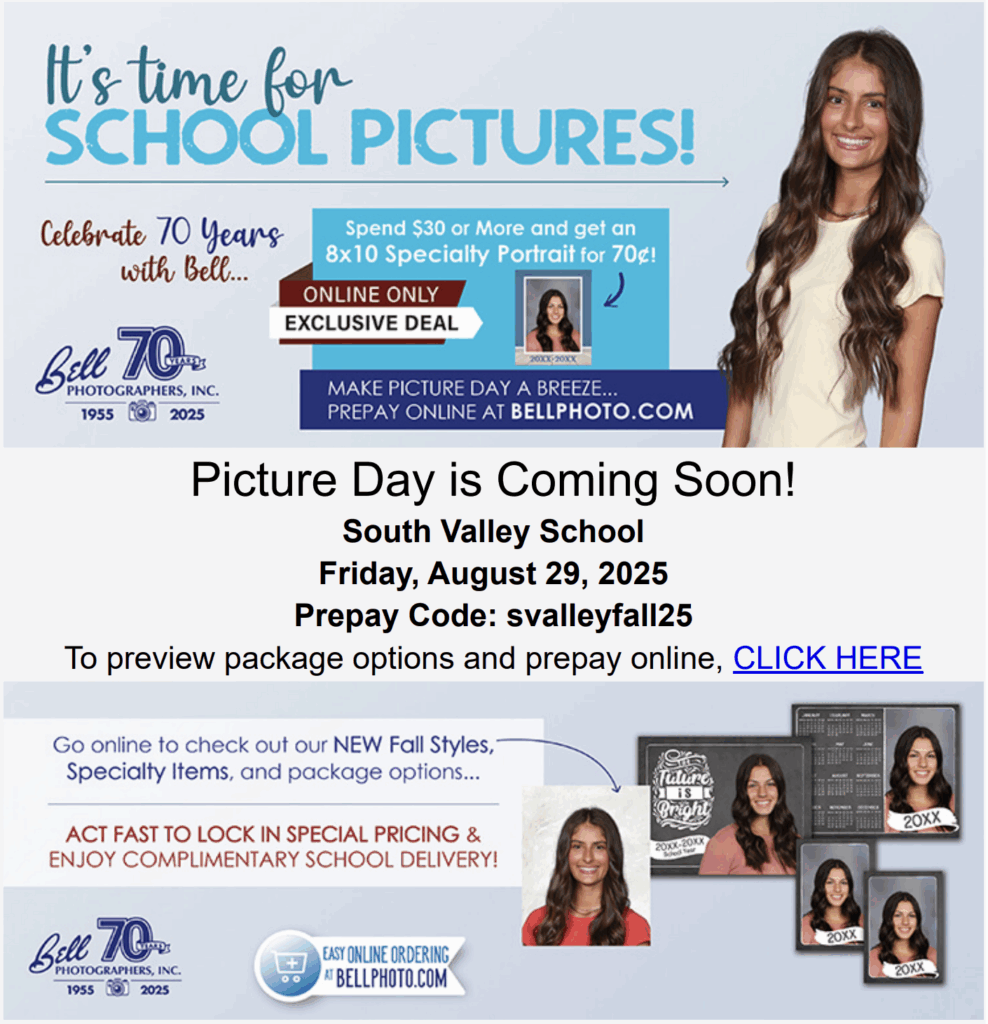 Picture Day flyer
