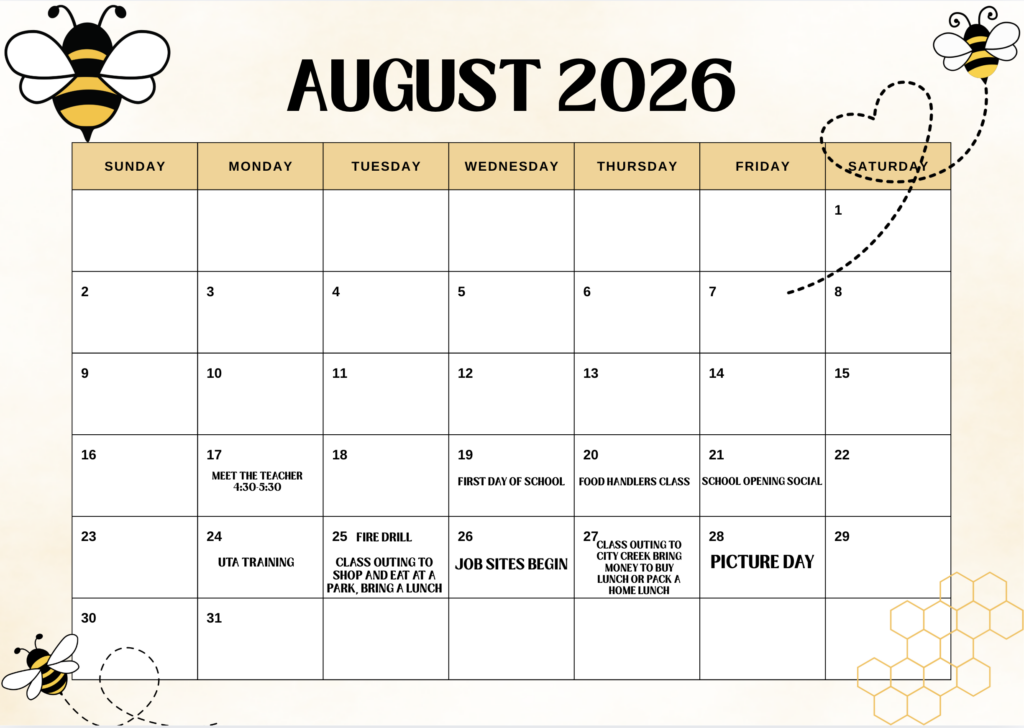 August 26 calendar