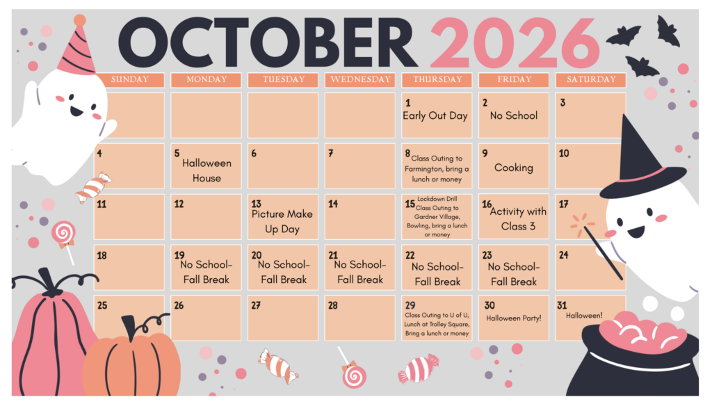 Class 10 October calendar