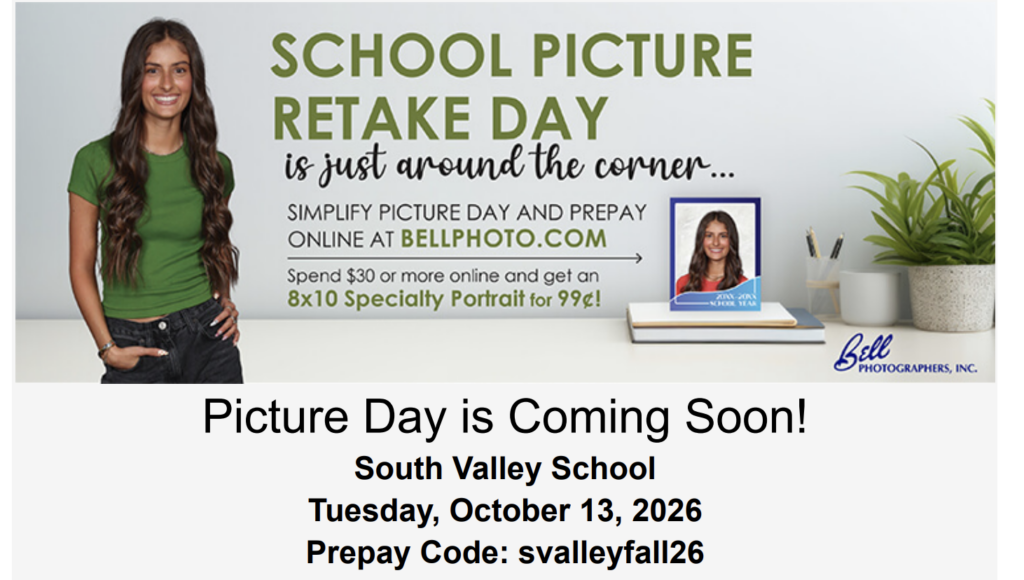Picture retake day flyer 2026