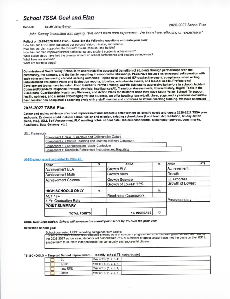 TSSA Plan 26-27 pg 1